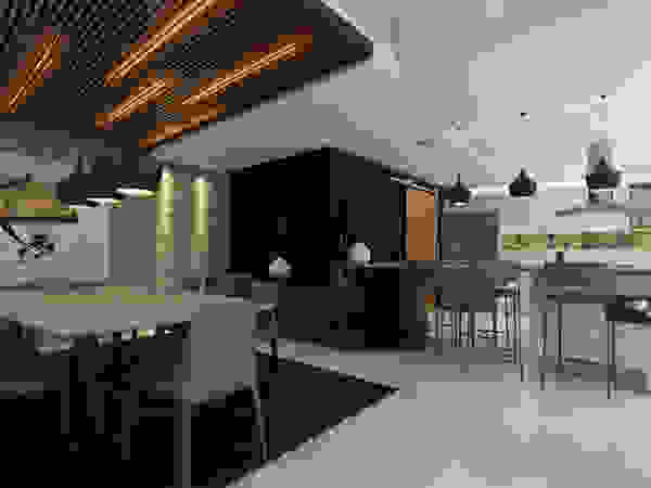 Besana Studio Modern Dining Room Wood White
