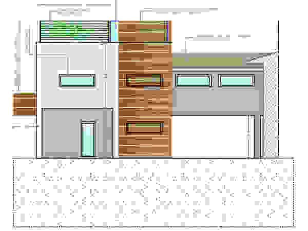 Architetti Baggio Terrace house Wood White