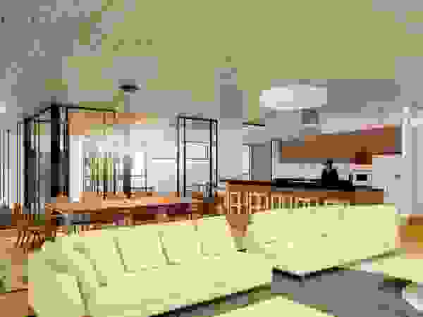 Arquitecto Rafael Viana Balbi - CDMX + Rio de Janeiro Modern living room Concrete Beige
