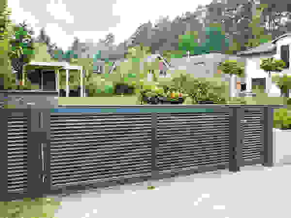 Nordzaun Garden Fencing & walls Aluminium/Seng Grey