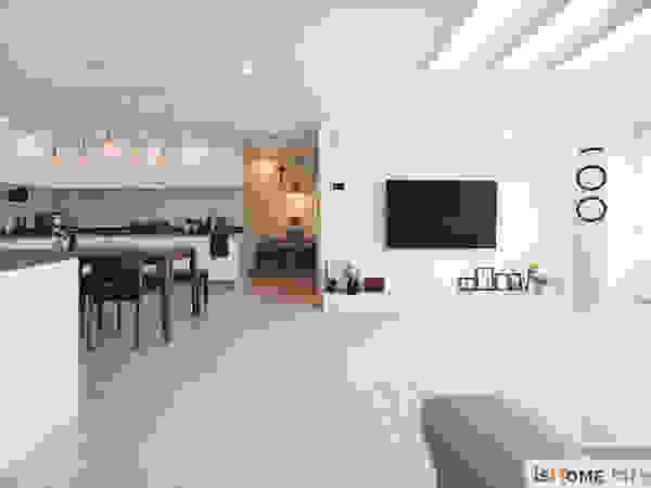 이즈홈 Rustic style living room