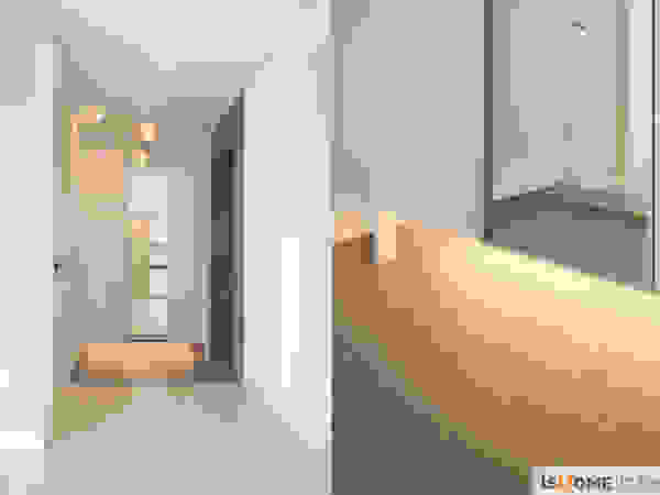 이즈홈 Modern corridor, hallway & stairs