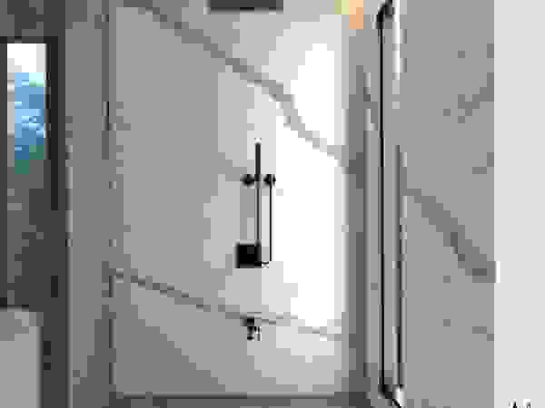 Murat Aksel Architecture Modern bathroom Marble White
