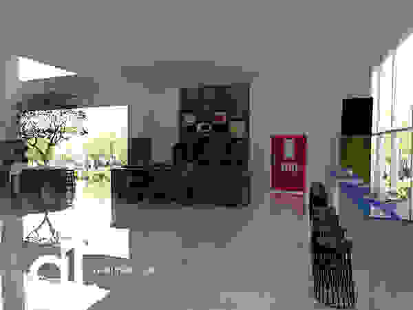 Rumah Desain Tropis Modern living room