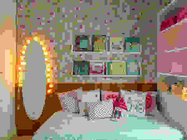 Raquel Junqueira Arquitetura Girls Bedroom Wood Pink