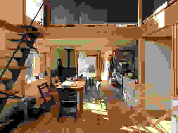 すわ製作所 Eclectic style dining room Wood