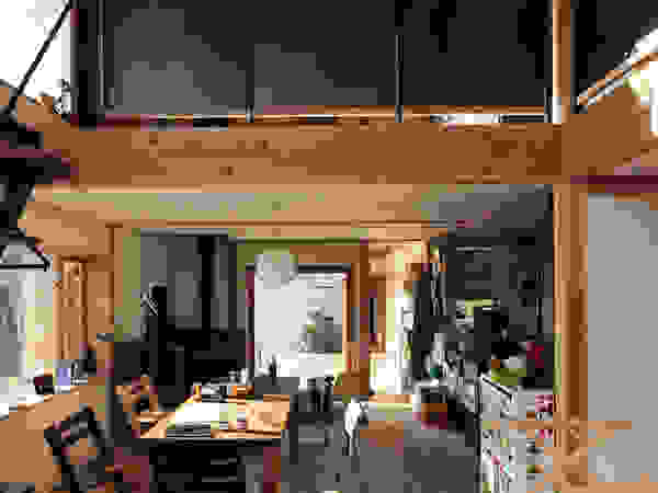 すわ製作所 Eclectic style dining room Wood