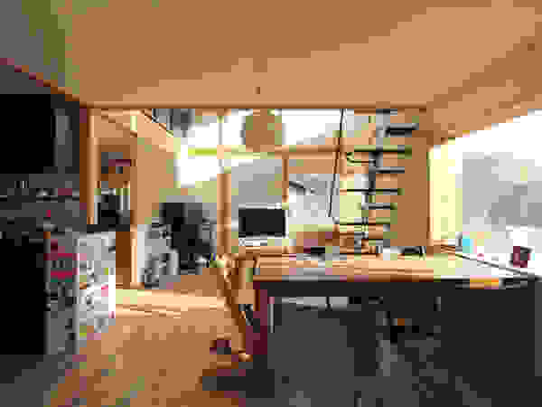 すわ製作所 Eclectic style dining room Wood