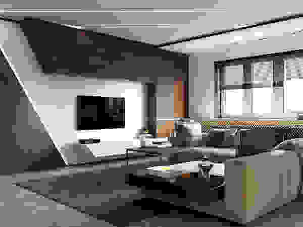 GURU KRUPA INTERIOR Living roomTV stands & cabinets Kayu Lapis Wood effect