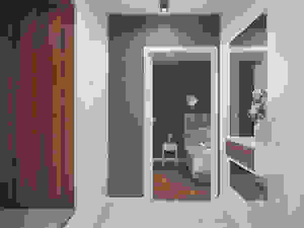 hexaform Modern corridor, hallway & stairs
