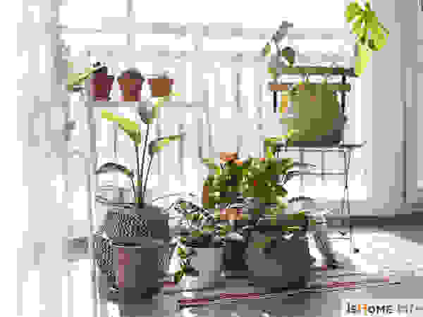 이즈홈 Scandinavian style balcony, veranda & terrace