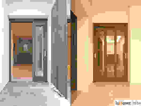 이즈홈 Modern corridor, hallway & stairs