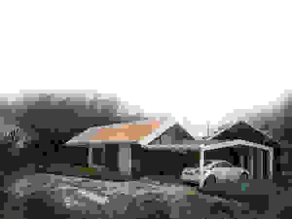 Hincapie Idarraga Estudio Country house Concrete White