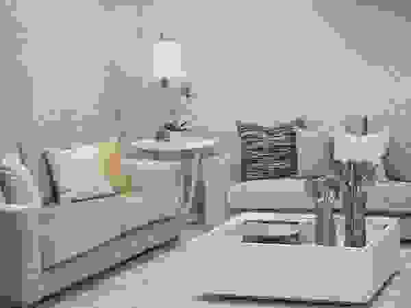 Monica Saravia Modern living room Grey