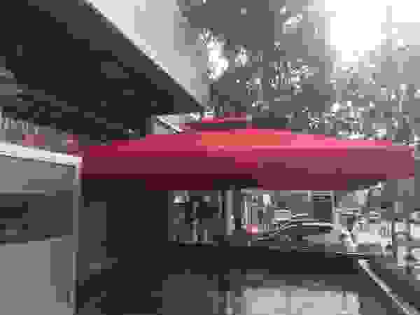 Akaydın şemsiye Front yard Aluminium/Zinc Red