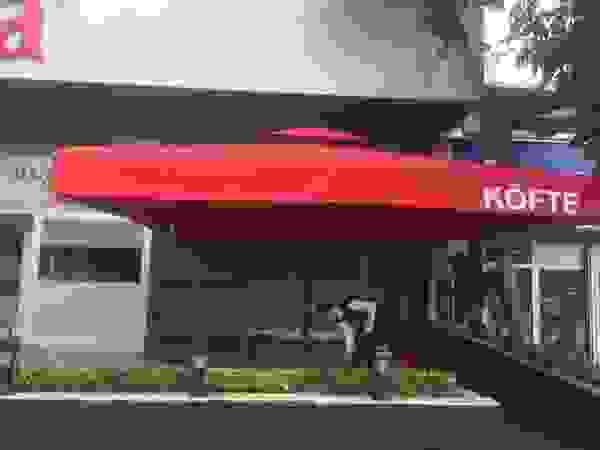Akaydın şemsiye Front yard Aluminium/Zinc Red