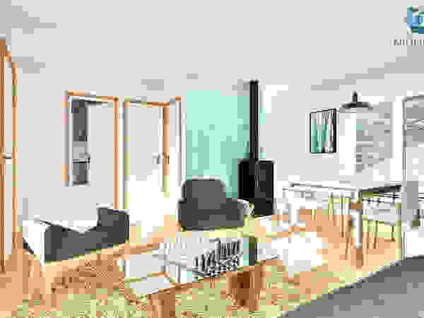 NidoSur Arquitectos - Valdivia Modern Living Room
