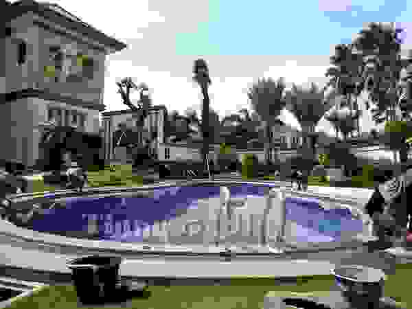 Tukang Taman Surabaya - Tianggadha-art Garden Pond Stone Green
