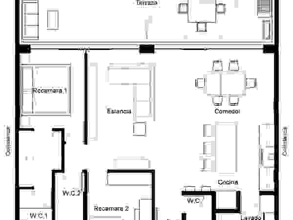 Arquitecto Rafael Viana Balbi - CDMX + Rio de Janeiro Minimalist living room
