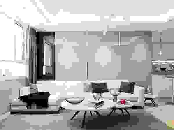 nội thất căn hộ hiện đại CEEB Soggiorno moderno