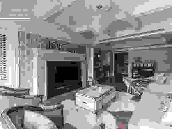 百玥空間設計 Living room Concrete Green