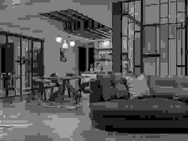 百玥空間設計 Modern Dining Room Tiles Grey