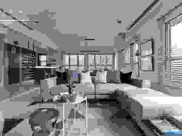 百玥空間設計 Living room Plywood White