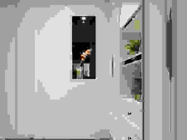 百玥空間設計 Classic style corridor, hallway and stairs Marble White