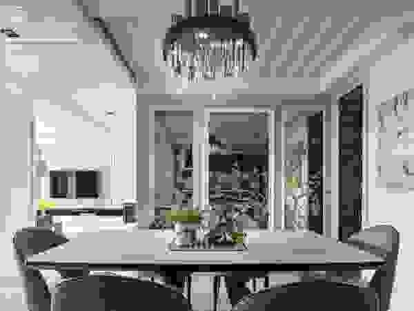 百玥空間設計 Classic style dining room Metal Brown