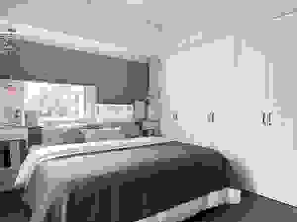 百玥空間設計 Eclectic style bedroom Wood White