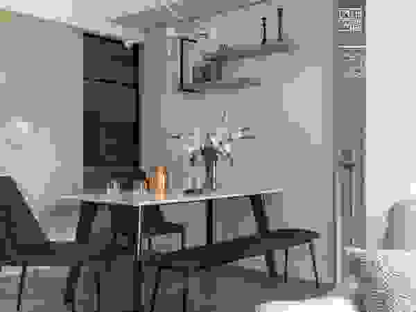 百玥空間設計 Eclectic style dining room Wood Beige