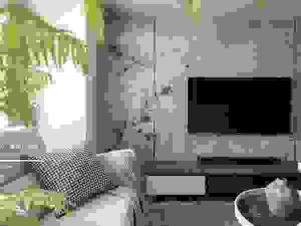 百玥空間設計 Living room Reinforced concrete Grey