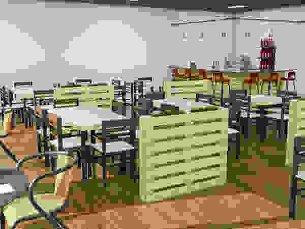 Sixty9 3D Design Gastronomy Wood effect