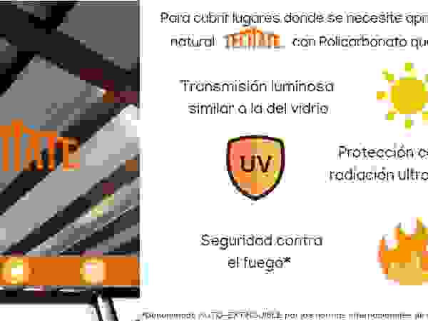 TechaTe Telhados planos Transparente
