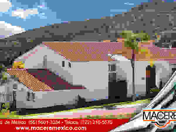 MACERE México Gable roof Ceramic Red