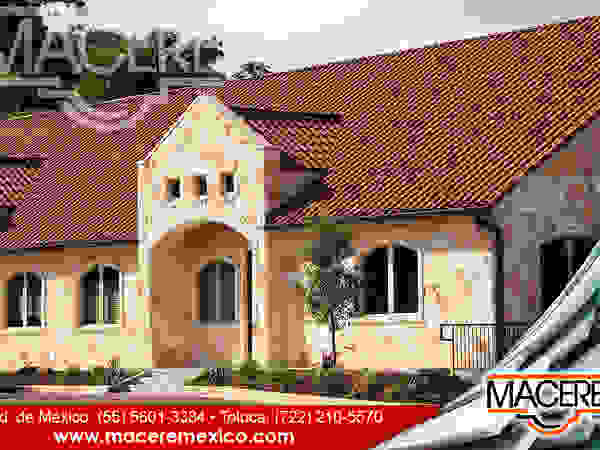 MACERE México Gable roof Ceramic Red