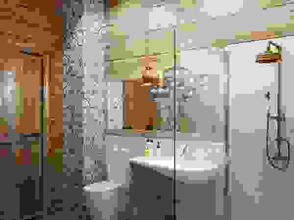 Anastasia Yakovleva design studio Modern Bathroom Wood Brown