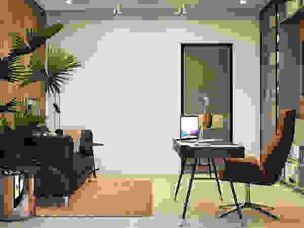 Artichok Design Modern Study Room and Home Office Beige