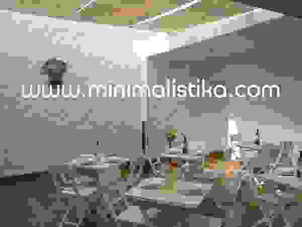 Minimalistika.com Mediterranean style balcony, veranda & terrace Solid Wood White