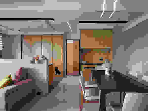 昱承室內裝修設計 Modern corridor, hallway & stairs