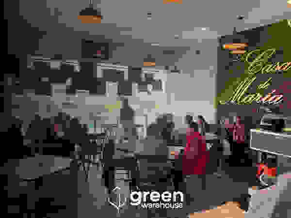 Green Warehouse Interior landscaping