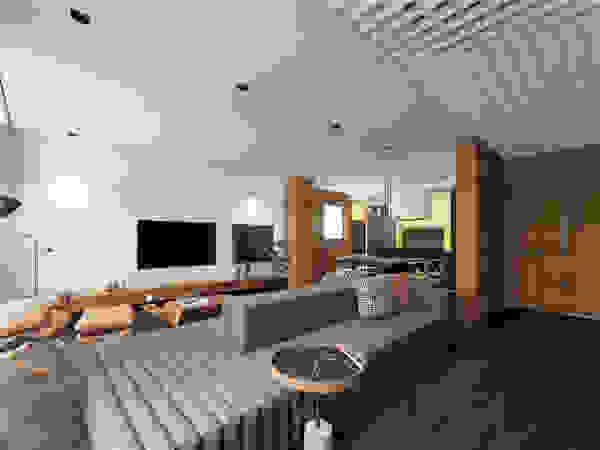 Saulo Magno Arquiteto Living room Wood Black