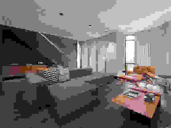 Saulo Magno Arquiteto Living room Wood Black