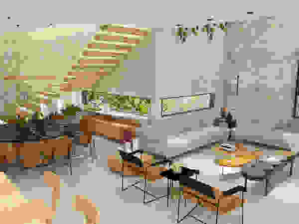 ZOMA Arquitetura Moderne Wohnzimmer
