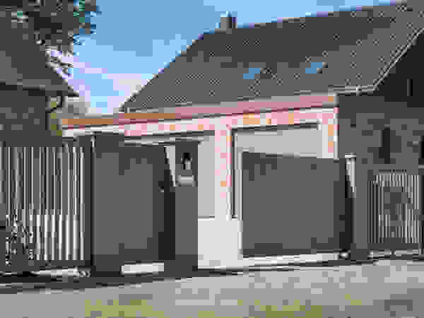 Nordzaun Halaman depan Aluminium/Seng Grey