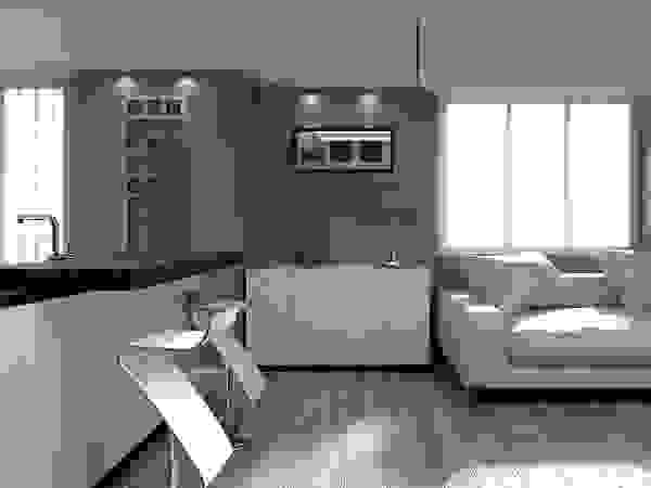 Fanchini Roberto architetto - Archifaro Moderne Wohnzimmer