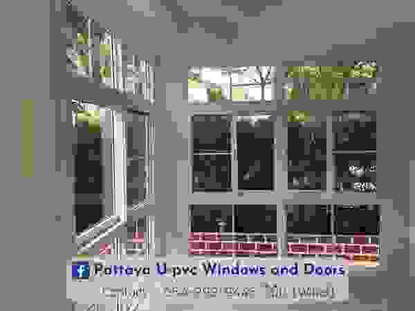 โรงงาน พัทยา กระจก ยูพีวีซี Pattaya UPVC Windows & Doors uPVC windows Plastic White