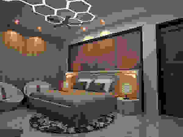 House Interiors in Jalandhar,Punjab Design & Creations Small bedroom Brown