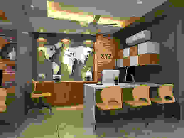Interior Spaces Design & Creations Asian style office buildings Yellow