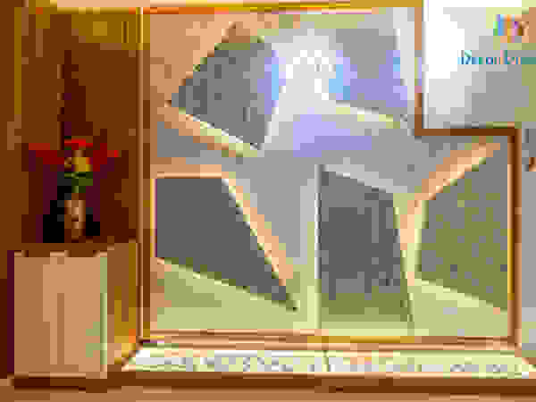 4 BHK Interior at Krishwi Dhavala—Ms Suwarcha DECOR DREAMS Modern corridor, hallway & stairs